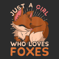 Just A Girl Who Loves Foxes Cute Wild Animal Women Gift Fox Exclusive T-shirt | Artistshot