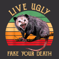 Live Ugly Fake Your Death Vintage Ugly Possum T Shirt Vintage Hoodie And Short Set | Artistshot