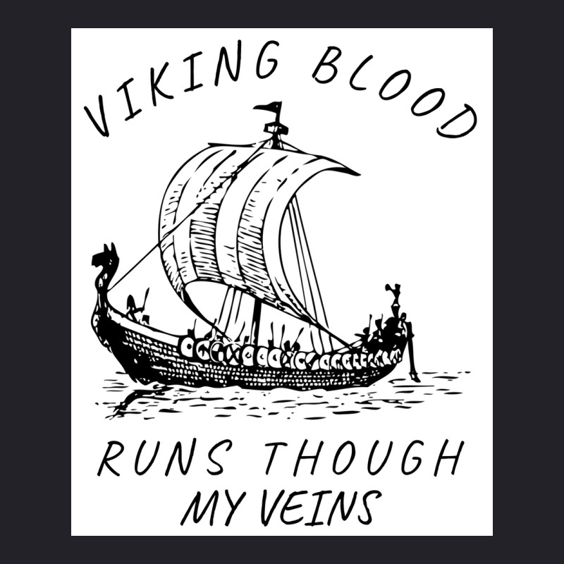 Viking Blood Runs Through My Veins Boat Norway Denmark Scandinavia  Bo Unisex Sherpa-lined Denim Jacket | Artistshot