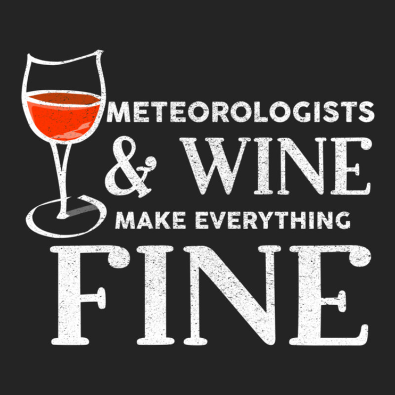 Meteorologists And Wine Make Everything Fine Meteorologist 3/4 Sleeve Shirt | Artistshot