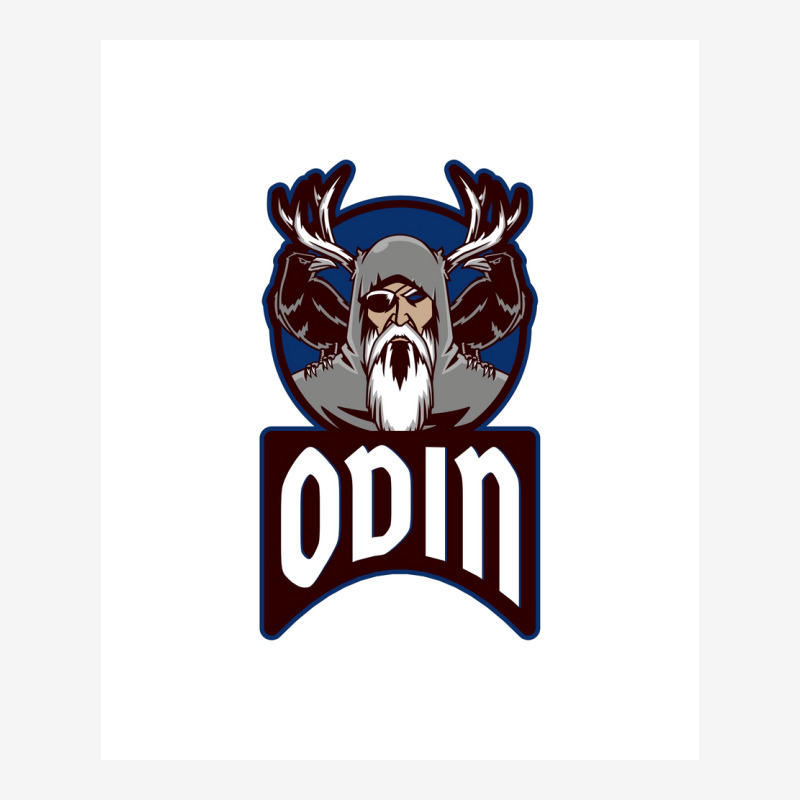 Viking Odin Norse God  Blue 70s Graphic T-shirt | Artistshot