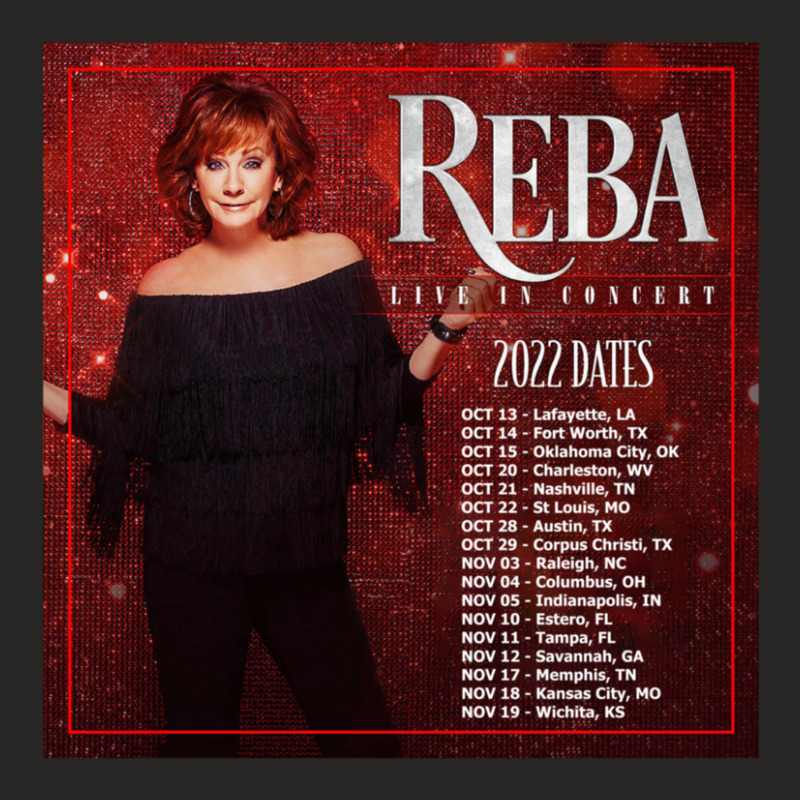 Reba Tour 2022  2023 Locations And Dates Ladies Fitted T-Shirt by RobertLouisMarriott | Artistshot