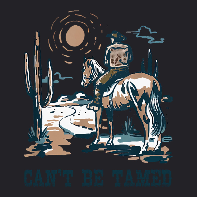 Can?t Be Tamed Music Country 70s 80s Cowboy Boots Horseback Youth Tee by mysofiazo | Artistshot