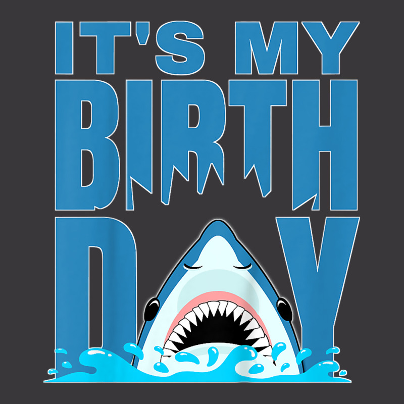 Kids Blue Shark Birthday Shark Bite Its My Birthday Girls Boys Ladies Curvy T-Shirt by RachelRenePeckham | Artistshot