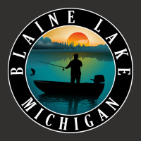 Blaine Lake Fishing Michigan Sunset Champion Hoodie | Artistshot