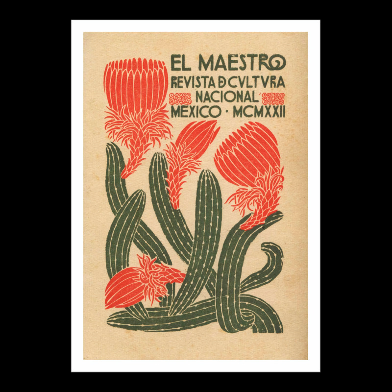 El Maestro Cactus Poster Men's Long Sleeve Pajama Set | Artistshot