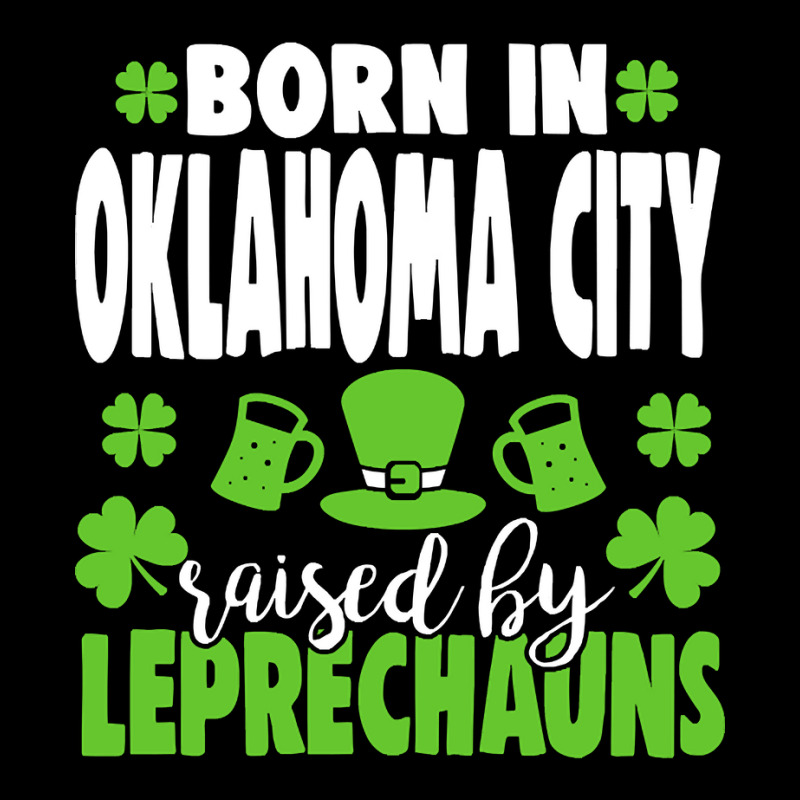 Born In Oklahoma City Raised By Leprechauns Maternity Scoop Neck T-shirt by denverhumans58 | Artistshot