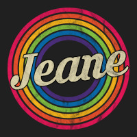 Jeane - Retro Rainbow Faded-style Ladies Polo Shirt | Artistshot