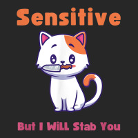 Cat Sensitive But I Will Stab You Funny Pets T Shirt Women's Pajamas Set | Artistshot