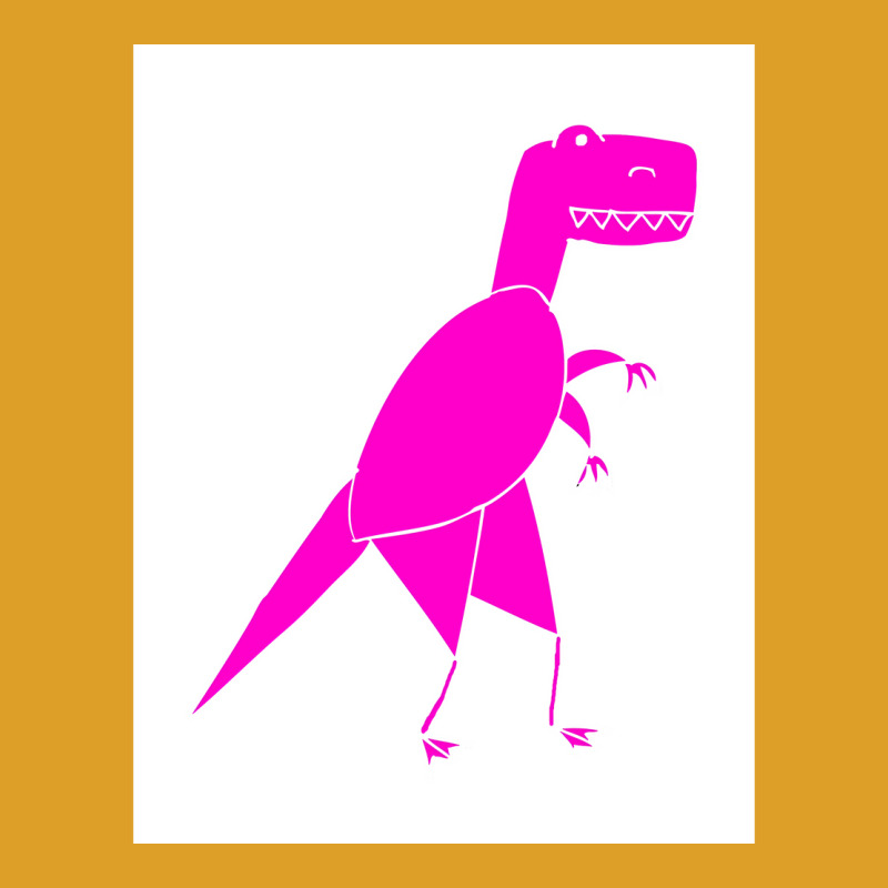 Funny Pink T Rex Poster Red T-shirt | Artistshot