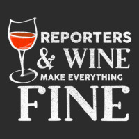 Reporters And Wine Make Everything Fine  For Reporter Exclusive T-shirt | Artistshot