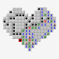 Minesweeper Heart Love Cute Valentine Day Long Sleeve T Shirt Graphic Youth T-shirt | Artistshot