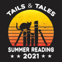 Hot Trend Summer Reading 2021 Tails And Tales Retro Sunset T-shirt | Artistshot