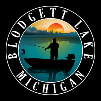 Blodgett Lake Fishing Michigan Sunset Adjustable Cap | Artistshot