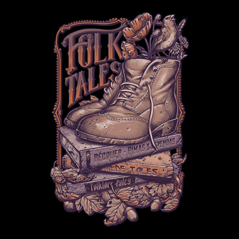 Folk Tales - Purple Youth Zipper Hoodie | Artistshot