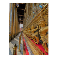 Grand Palace Bangkok Poster Vintage Crop Top | Artistshot