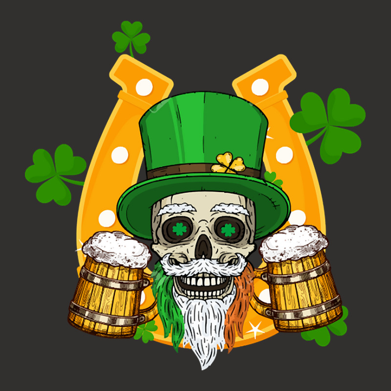 Lucky Irish Horseshoe Skull Drinking Beer Happy St. Patrick's Day Champion Hoodie | Artistshot