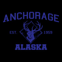 Anchorage Alaska Moose 1959 Blu Long Sleeve Baby Bodysuit | Artistshot