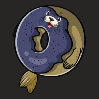 Chubby Seal Donut Ladies Fitted T-shirt | Artistshot