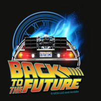 Back To The Future Delorean Teleport And Clock Tower. Perfect Present Scorecard Crop Tee | Artistshot