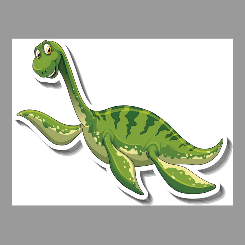 Plesiosaurus Plesiosauria Dinosaur Cute Cartoon Poster Tumblr Graphic T-shirt | Artistshot