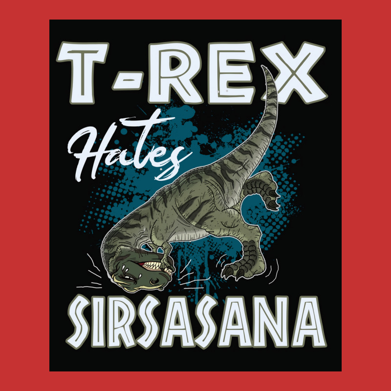 Funny Trex Hates Sirsasana Dinosaur Yoga Poster Gift V-neck Tee | Artistshot