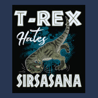 Funny Trex Hates Sirsasana Dinosaur Yoga Poster Gift Men Denim Jacket | Artistshot