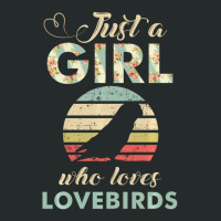 Hot Trend Just A Girl Who Loves Lovebirds Parrot Lover Women's Triblend Scoop T-shirt | Artistshot