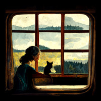 All You Need Is A Cat As You Stare Out The Window Fleece Short | Artistshot