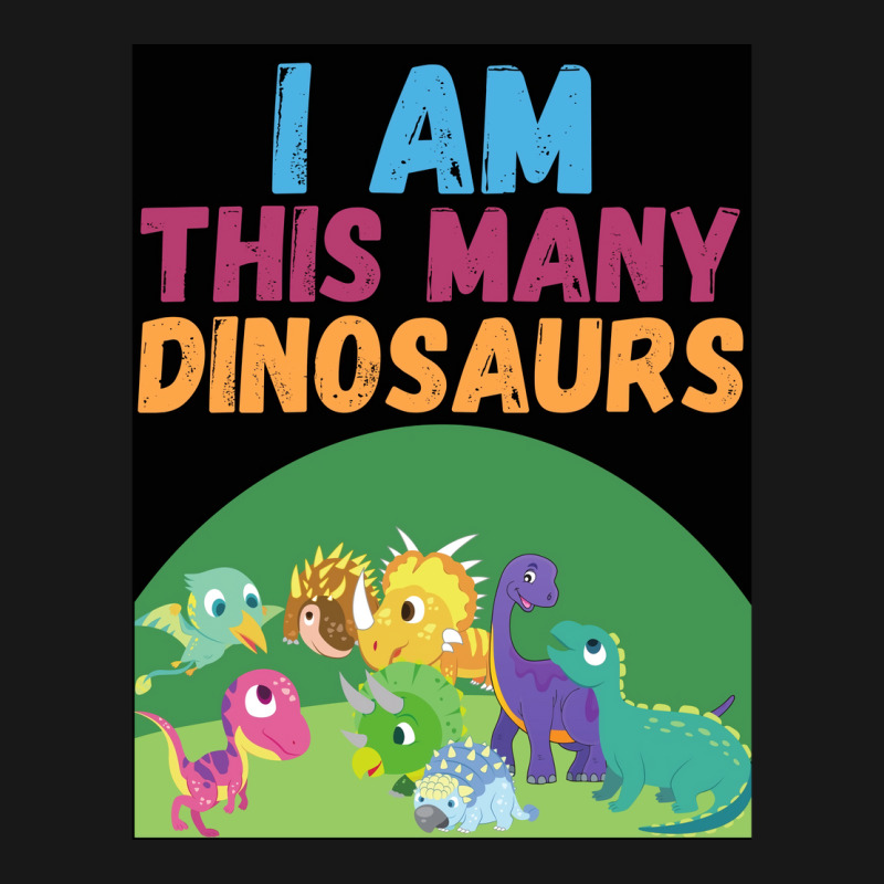 I Am This Many Dinosaurs 8 Eight Eighth Poster Quote Flannel Shirt | Artistshot