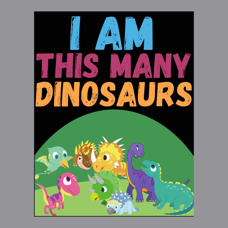 I Am This Many Dinosaurs 8 Eight Eighth Poster Quote Men's 3/4 Sleeve Pajama Set | Artistshot