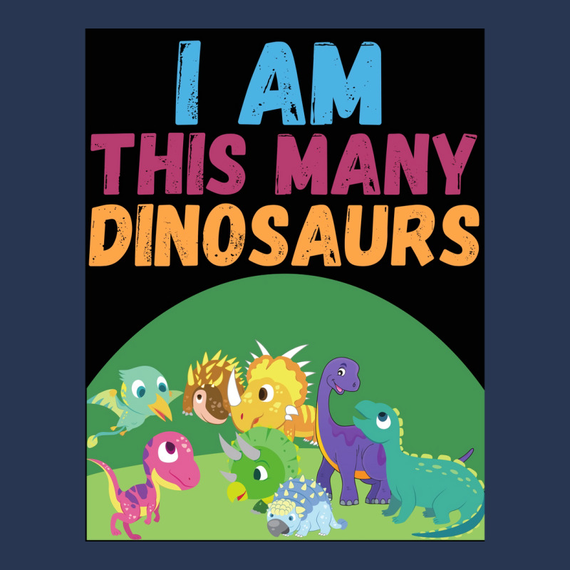 I Am This Many Dinosaurs 8 Eight Eighth Poster Quote Men Denim Jacket | Artistshot