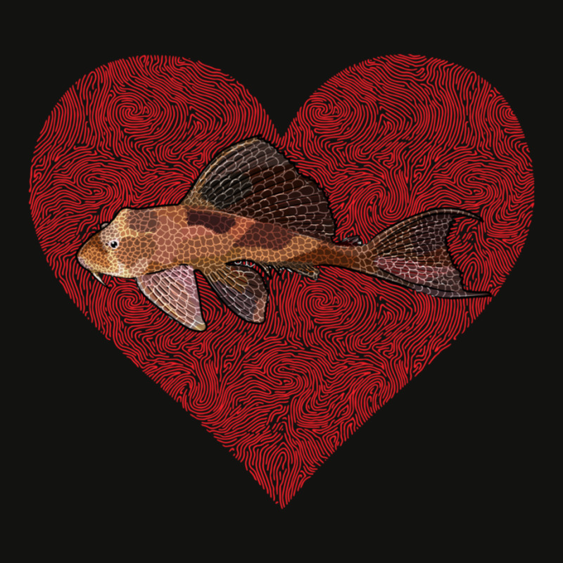 Hot Trend Plecostomus Valentines Day Fish Love Fingerprint Scorecard Crop Tee by Estrada Link | Artistshot