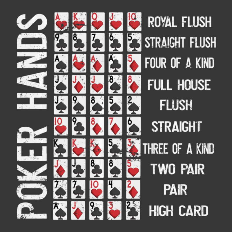 Limited Edition Poker Hands Cheat Sheet Card Casino Games Player Toddler Hoodie | Artistshot