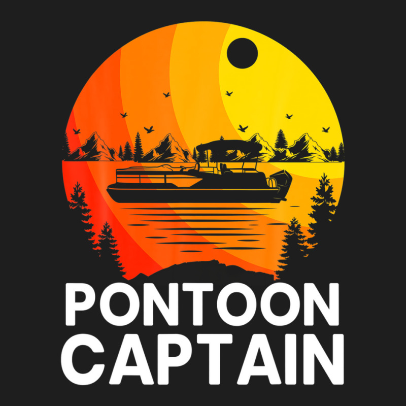 Vintage Pontoon Captain Design Funny Pontoon Boat Classic T-shirt | Artistshot