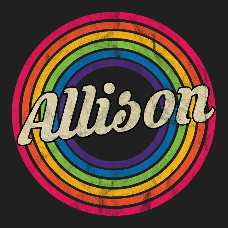 Allison - Retro Rainbow Faded-style Drawstring Bags | Artistshot