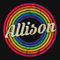 Allison - Retro Rainbow Faded-style Front Car Mat | Artistshot