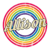 Allison - Retro Rainbow Faded-style Sticker | Artistshot