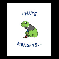 I Hate Mondays Dinosaur Poster Aesthetic Kids Cap | Artistshot