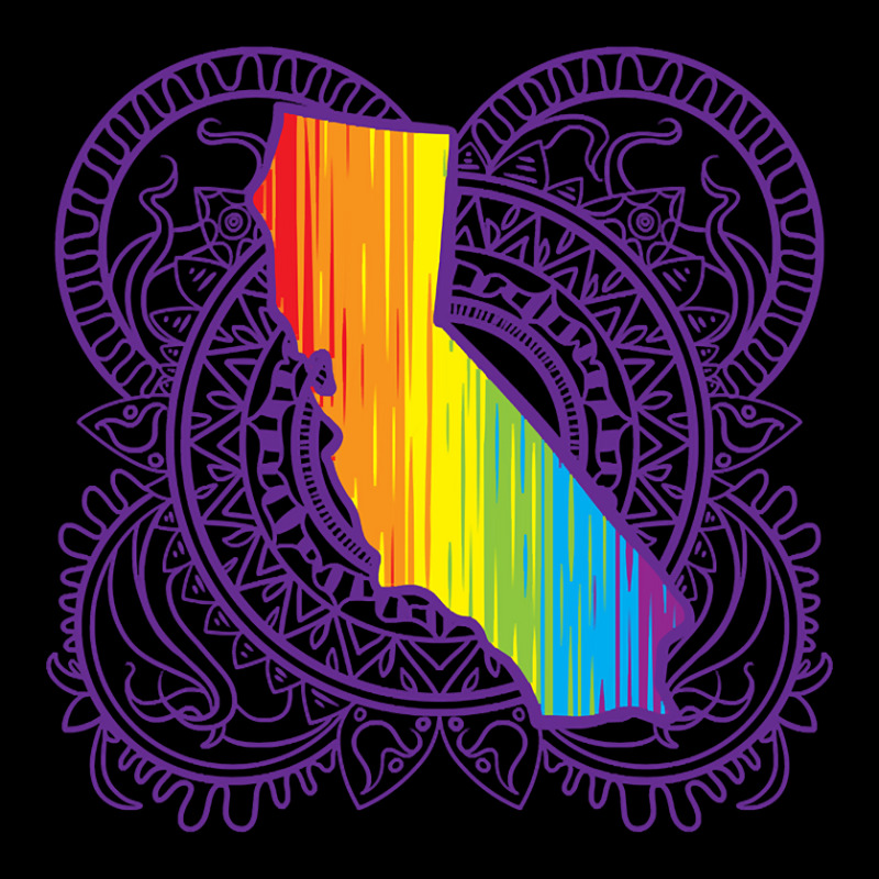 California Mandala Pride Cropped Sweater by venbytumny | Artistshot