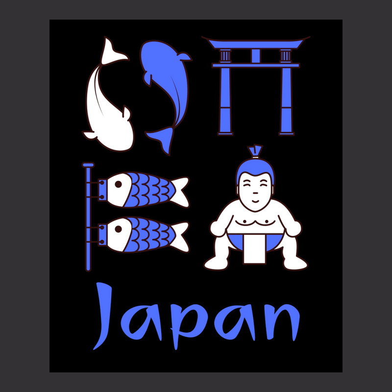 Japan Royal Blue Poster Nostalgia Vintage Hoodie | Artistshot