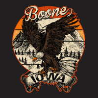 Boone Iowa Bald Eagle Retro Vintage Aesthetic T-shirt | Artistshot