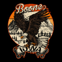 Boone Iowa Bald Eagle Retro Vintage Aesthetic V-neck Tee | Artistshot