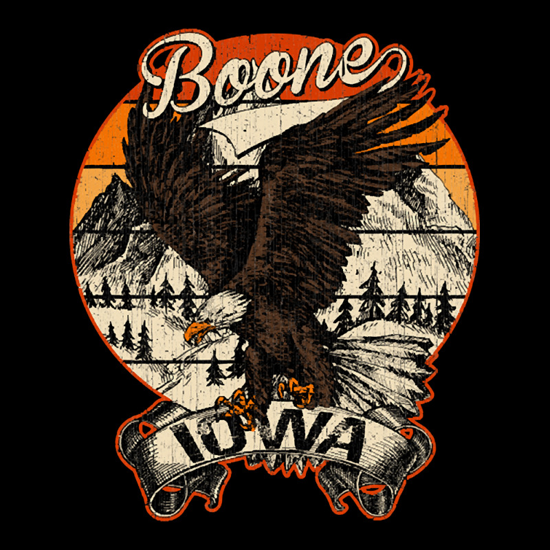 Boone Iowa Bald Eagle Retro Vintage Aesthetic V-neck Tee | Artistshot