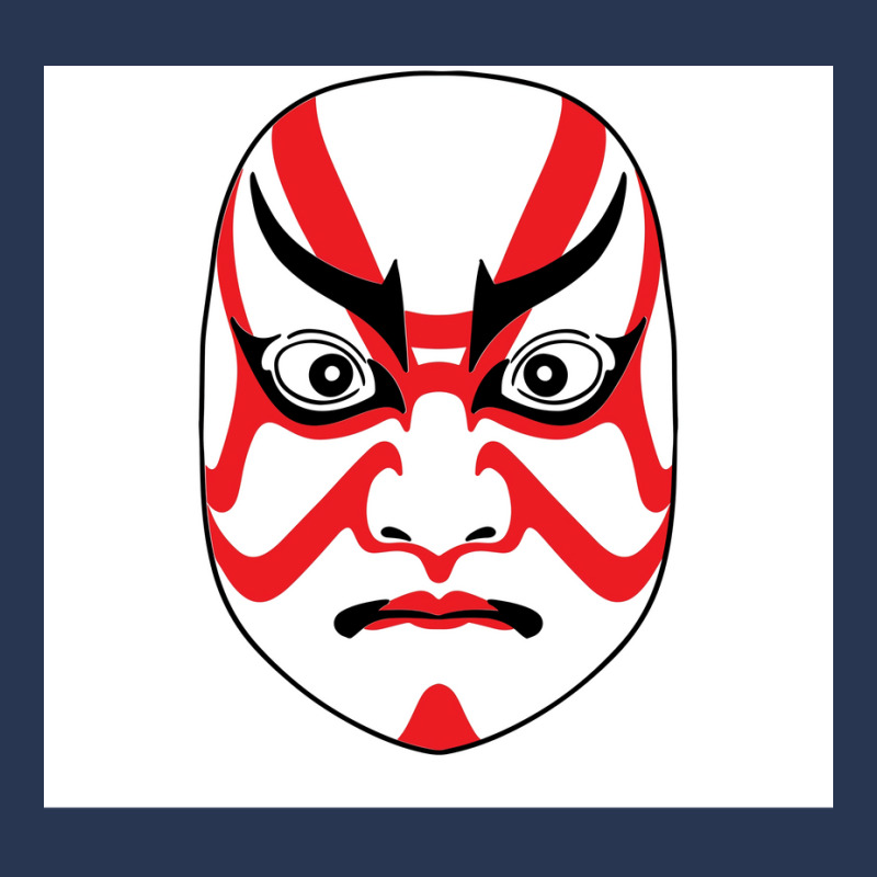 Kabuki Mask Poster Cute Men Denim Jacket | Artistshot