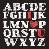 Alphabet Abc I Love You Valentines Day Heart Gifts Tank Top | Artistshot