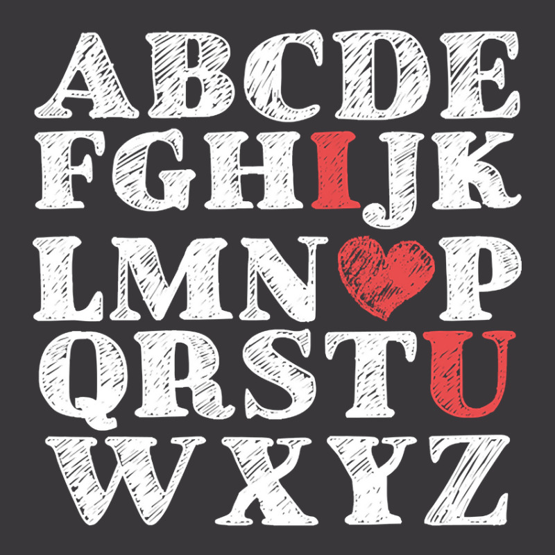 Alphabet Abc I Love You Valentines Day Heart Gifts Ladies Curvy T-Shirt by definitelyoakland6 | Artistshot