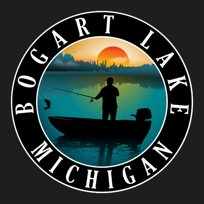 Bogart Lake Fishing Michigan Sunset Classic T-shirt by fencingderby989 | Artistshot