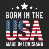 Born In The Usa Made And Raised In Louisiana Men's T-shirt Pajama Set | Artistshot