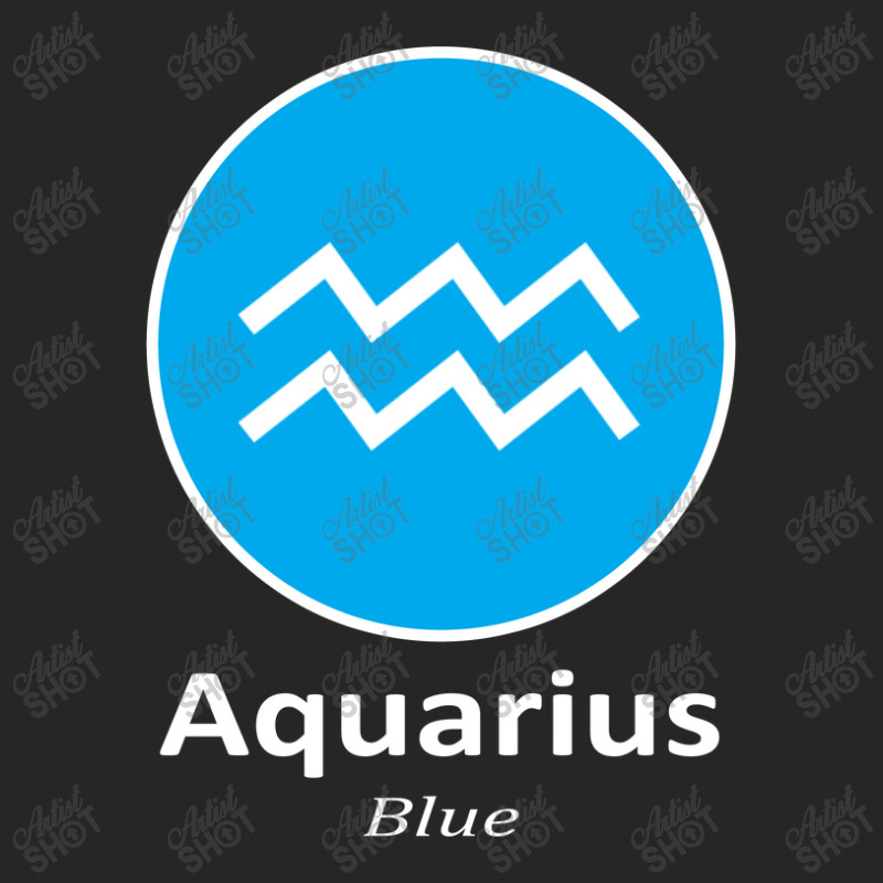 Aquarius Blue Ladies Fitted T-Shirt by manishjyotistore | Artistshot